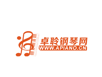 許明慧的卓聆鋼琴網(wǎng)（apiano.cn）logo設(shè)計