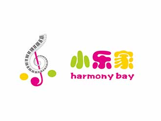 AR科技核心～雪狐設(shè)計(jì)的小樂家（中文名），harmony bay （英文名）logo設(shè)計(jì)