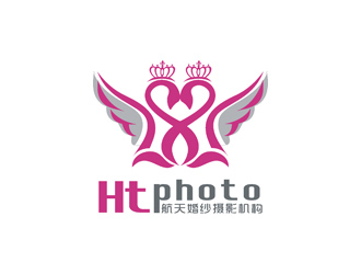許明慧的航天婚紗攝影機構(gòu)/HTphotologo設(shè)計
