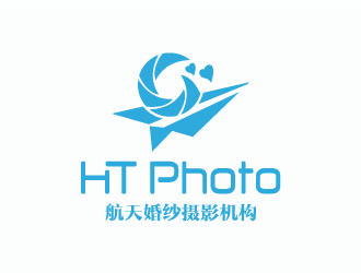 張曉明的航天婚紗攝影機構(gòu)/HTphotologo設(shè)計