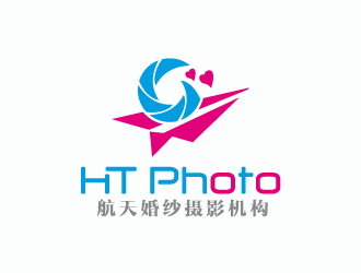 航天婚紗攝影機(jī)構(gòu)/HTphotologo設(shè)計(jì)