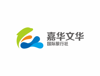 何嘉健的青島嘉華文華國際旅行社有限公司logo設(shè)計