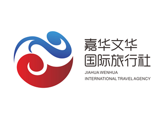 唐國強的青島嘉華文華國際旅行社有限公司logo設(shè)計