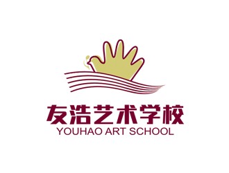 姚烏云的友浩藝術(shù)學(xué)校logo設(shè)計(jì)