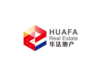 華法地產(chǎn) HUAFA Real Estate   法國(guó)投資，置業(yè)，安家一站式服務(wù)平臺(tái)logo設(shè)計(jì)