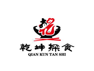 周金進(jìn)的乾坤探食logo設(shè)計(jì)