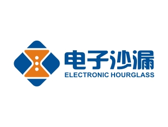 曾翼的電子沙漏科技公司標志logo設計