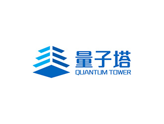 Quantum Tower 量子塔，對稱平衡圖形logo設(shè)計