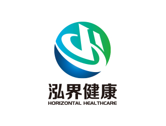 黃安悅的泓界健康logo設(shè)計