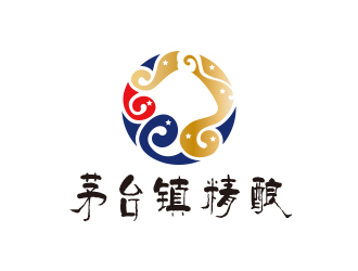 黃安悅的茅臺鎮(zhèn)精釀白酒商標設計logo設計