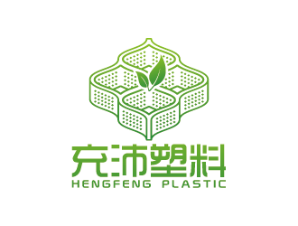 塑料貿(mào)易公司單色圖標logo設(shè)計