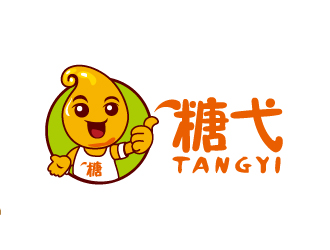 葉美寶的糖弋液態(tài)糖漿卡通人物logo設計