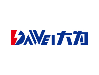 張俊的DaWei字母LOGO設(shè)計(jì)，酷炫簡潔，有力量感l(wèi)ogo設(shè)計(jì)