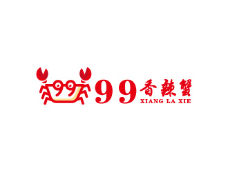 周金進(jìn)的99香辣蟹logo設(shè)計(jì)