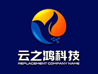 鐘炬的河南云之鴻科技有限公司logo設計