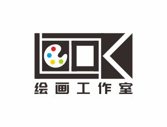 何嘉健的look繪畫工作室logo設(shè)計(jì)