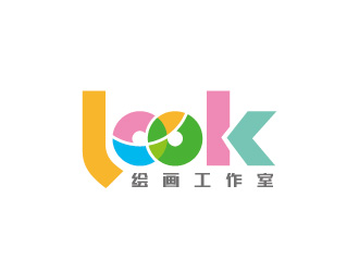 周金進(jìn)的look繪畫工作室logo設(shè)計(jì)