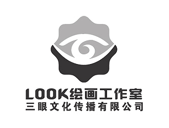 彭波的look繪畫工作室logo設(shè)計(jì)