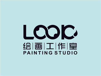 唐國強(qiáng)的look繪畫工作室logo設(shè)計(jì)