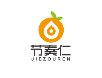 朱紅娟的節(jié)奏仁干果食品商標設(shè)計logo設(shè)計