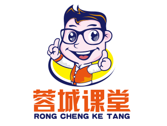 向正軍的蓉城課堂教育人物標志設計logo設計