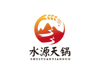 朱紅娟的水源天鍋白酒商標設計logo設計