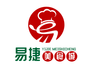 易捷美食城logo設(shè)計(jì)