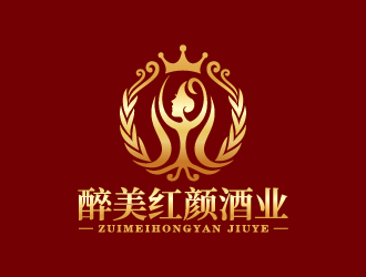 貴州醉美紅顏酒業(yè)有限公司logo設(shè)計