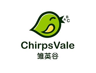 雛英谷/ChirpsVale英語(yǔ)教育logo設(shè)計(jì)logo設(shè)計(jì)