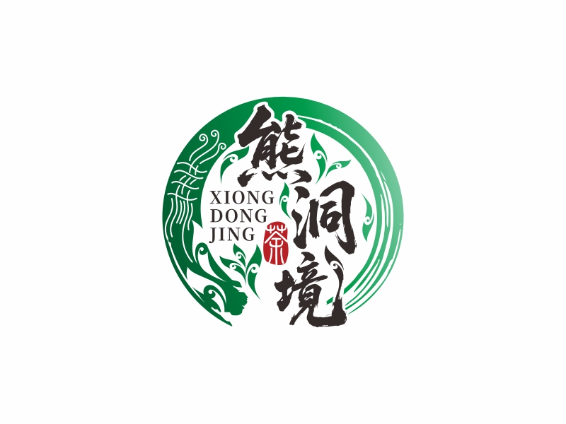 熊洞境logo設(shè)計
