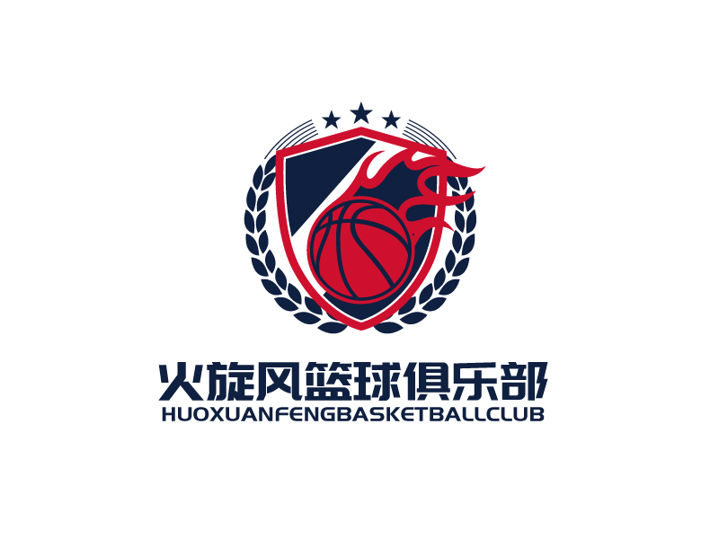 張俊的火旋風籃球俱樂部logo設(shè)計