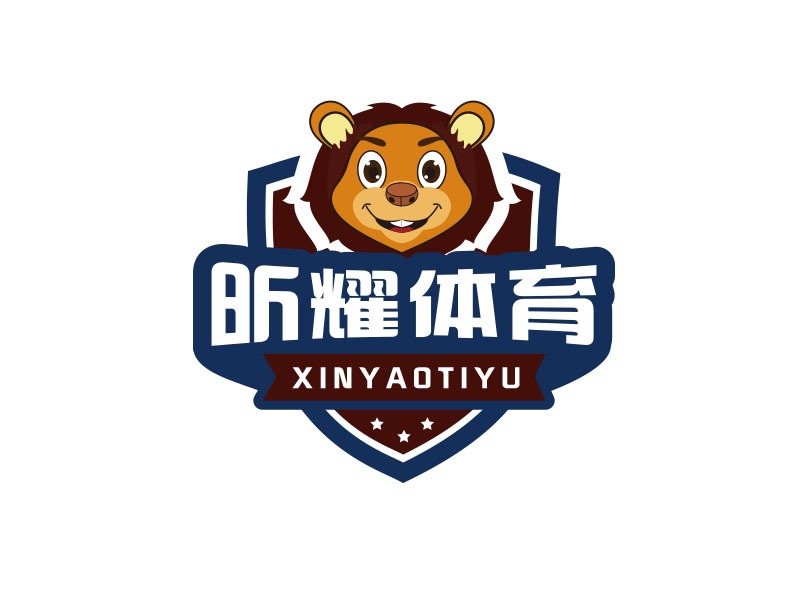 朱紅娟的昕耀體育，副標(biāo)題：SPARKLE SPORTSlogo設(shè)計(jì)