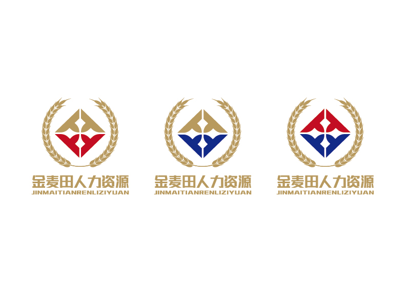 李寧的合肥金麥田人力資源服務(wù)有限公司logo設(shè)計