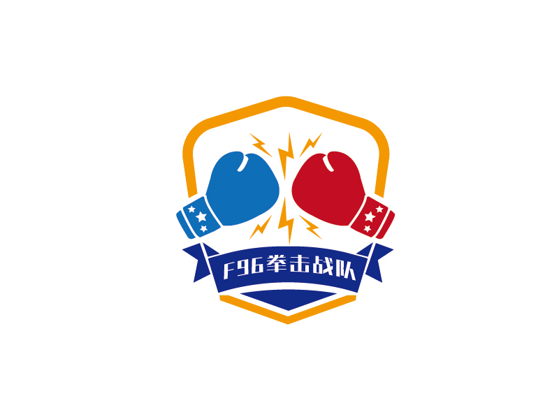 李寧的F96拳擊戰(zhàn)隊(duì) 盾牌LOGOlogo設(shè)計(jì)