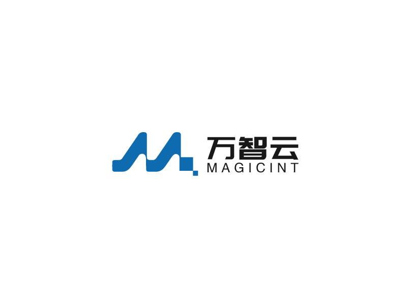 中文：萬(wàn)智云 英文：magicintlogo設(shè)計(jì)